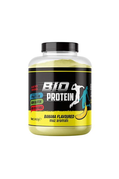 BioProtein Banana Flavored Egg White Protein Powder Egg White Powder 2460 Gr