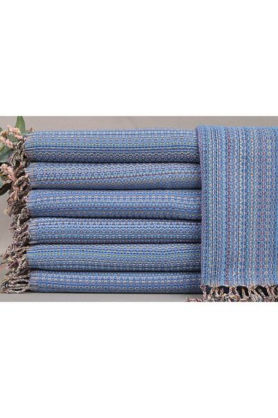 Kayra Export بيشتيمال بارليمنت بيسكير قطن أزرق مقاس صغير 45x95 سم