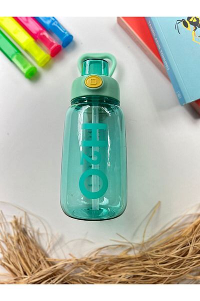 Tohana H20 Colorful Polycarbonate Sports Sports Water Bottle with Straw Children's Junior Water Bottle Water Bottle Water Bottle 1000ml