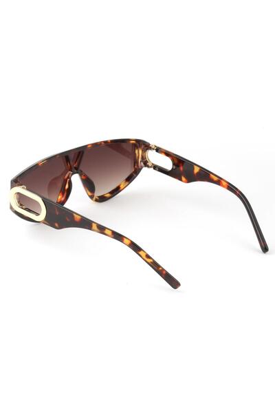 TomyHelf Yeni Sezon Şık Tasarım Leopar Çerçeve Kahverengi Cam Vintage Unisex Güneş Gözlüğü