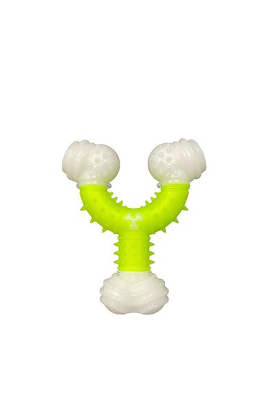 Glipet Y Shaped Bone Dog Toy 12cm Yellow