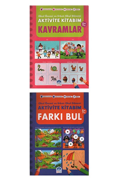 MARTI YAYINCILIK Preschool and Early School Period Activity Books 2 Books