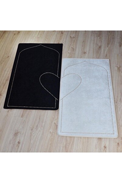 Veldena Çeyizlik Hediyelik Kalpli Çift Seccadesi