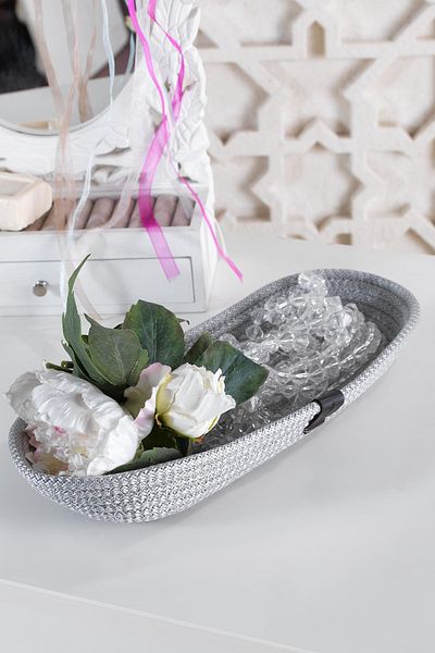 Znp Home Organizer Long Basket Organizer - Multi-Purpose Handmade