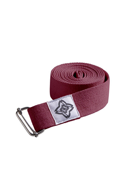 Decathlon حزام اليوجا Kimjaly - قطن - أحمر كلاريت
