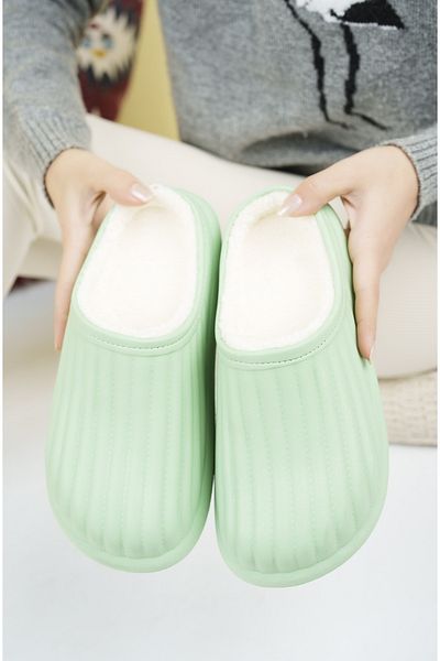 PLN SHOES Παντόφλες σπιτιού Faylon Unisex με μάλλινη σόλα
