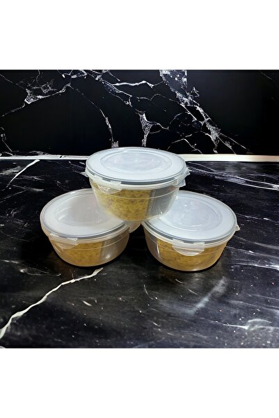 SERMER PAZARLAMA 3 adet 2,3 litre saklama kabı yerli üretim