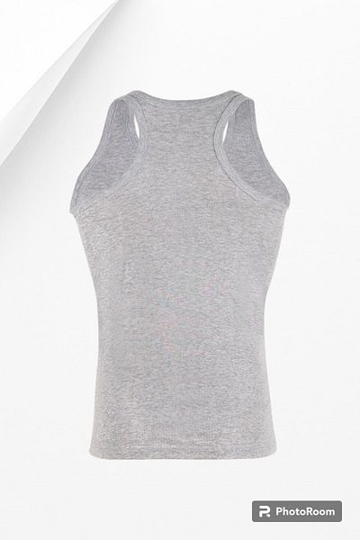 Ceylanoğlu Men's Rib Sports Tank - 100% cotton Series