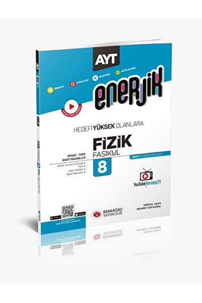 Karaağaç Yayıncılık 2023 Enerjik AYT Fizik Fasikülleri - 8 / Kolektif / Karaa...