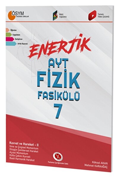 Karaağaç Yayıncılık Enerjik Ayt Fizik Fasikülü 7