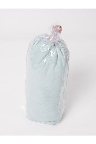 MEYHOME 100% Cotton Combed Elastic Sheet Mint (160X200) and 2 Pillowcases (50X70)
