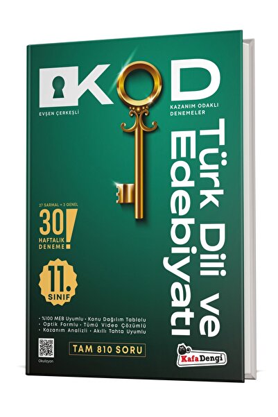 Kafa Dengi Yayınları 11. Sınıf Türk Dili ve Edebiyatı - Kazanım Odaklı Deneme...