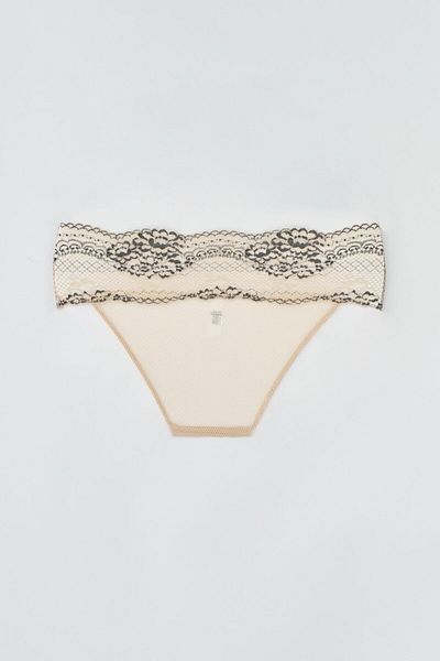 Dagi Salmon Lace Brazillian Panties
