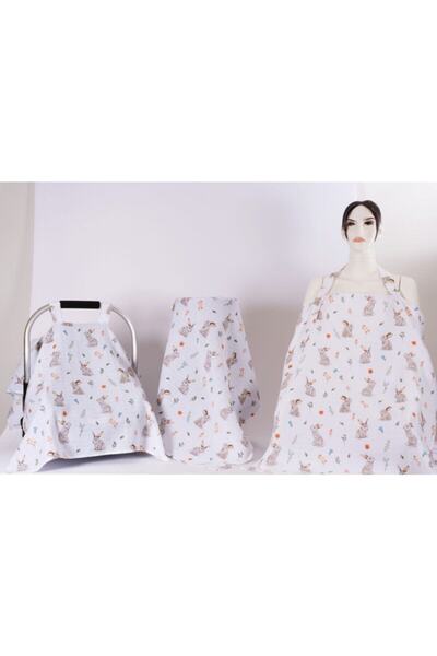 paris in paris Κάλυμμα θηλασμού-κάλυμμα καροτσιού-κουβέρτα Σετ 3 τεμαχίων Νοσ...