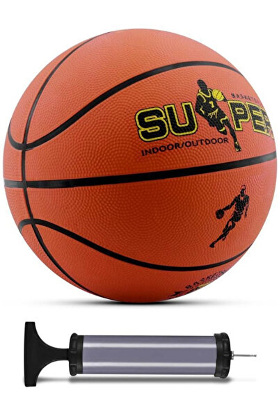 ByKurt Turuncu Basketbol Topu 5 Numara Pompa Hediyeli İç Dış Mekan