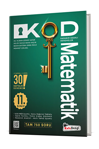 Kafa Dengi Yayınları 11. Sınıf Matematik - Kazanım Odaklı Denemeler (KOD)