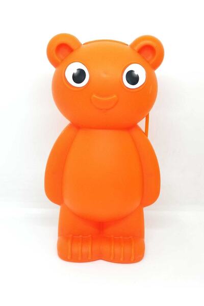 deniz sport Çocuk Odaları Için Eğlenceli Ayıcık Figürlü Kumbara Turuncu ( 1 A...