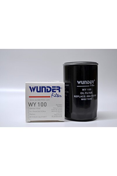 WUNDER FILTER Online Filtre- Vw Golf Bora Passat 1,6 102hp 1,6 Düz Motor Yağ Filtresi - Wy100