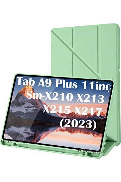m.tk moveteck Samsung Galaxy Tab A9 Plus 11 inç Kılıf Kalem Bölmeli Yuvalı St...