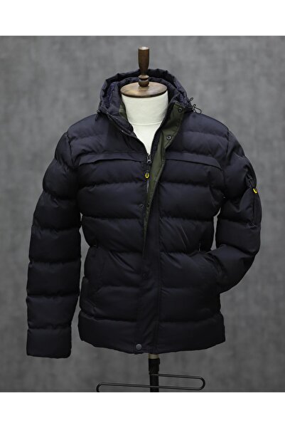 BIGAZZI BİGAZZİ 99527 KAPŞONLU KIŞLIK MONT (LACİVERT)