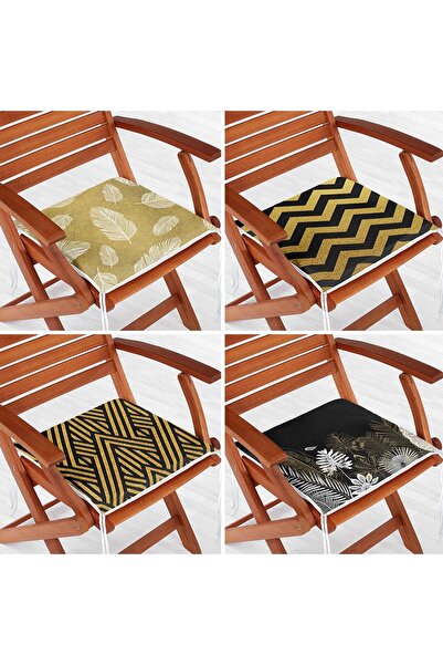 Nish & Royal Set de perne pentru scaune moderne, cu fermoar, 4 piese, cu deta...