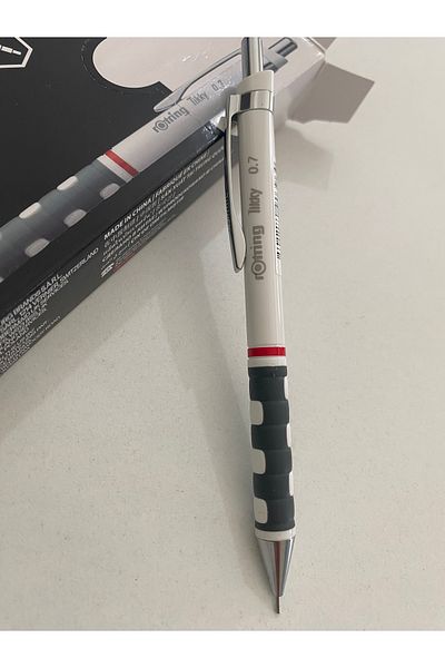 Rotring 0.7 1 Piece Red and 1 Piece White Tip Pen