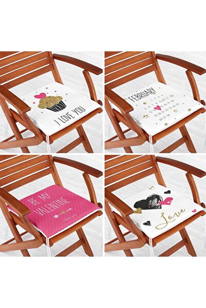 Nish & Royal Set de perne pentru scaune cu fermoar, 4 piese, concept de Ziua ...
