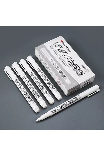 TOUCH SKETC 12 white felt pens permanent bright white pens