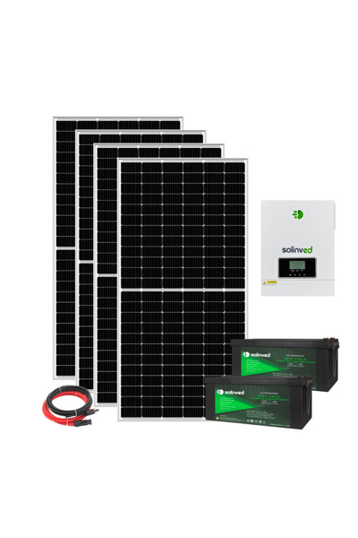 SOLİNVED 3600 W Li-İon Bataryalı Hazır Paket Güneş Enerji Sistemi