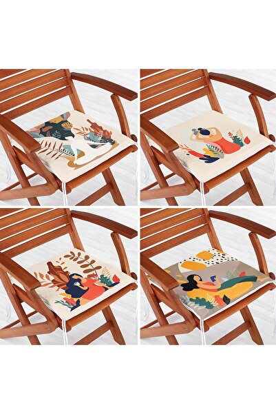 Nish & Royal Set de perne pentru scaune cu fermoar pentru femei, 4 piese, cu ...