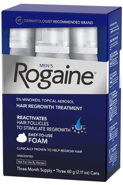 Johnson & Johnson MEN'S TOPICAL AEROSOL ROGAINE FOAM THREE 60G