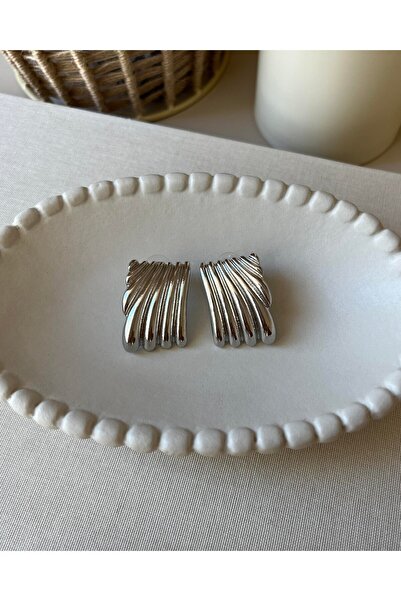 VİZYONOVA Hailey Series Silver Color Plate Earrings