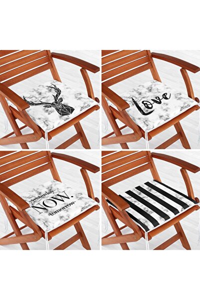Nish & Royal Set de perne pentru scaun cu fermoar, imprimat digital, 4 piese,...