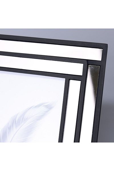 Selim 15x20 Lara Mirrored Frame Black