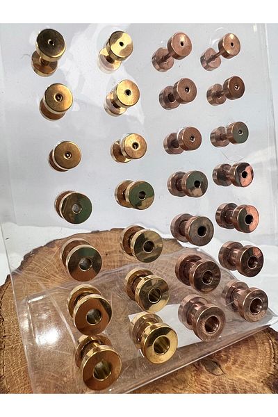 Karınca Piercing Rose Or Gold Color Steel Ear Tunnel Piercing (Ant Tattoo)