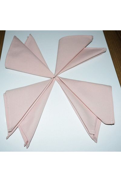 paris in paris 4 Pieces Powder Fabric Serving Napkins 1St Quality Duck Linen Fabric (Studiofree Fabric)