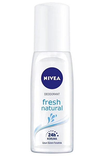 NIVEA Kadın Pump Sprey Deodorant Fresh Natural 75ml Men Pump Sprey Deodorant Fresh Active 75ml X2