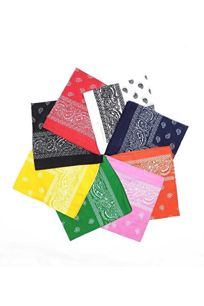 Fular Marketi 8 bucăți Bandane din bumbac cu modele etnice
