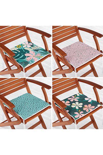 Nish & Royal Set de perne pentru scaune moderne, colorate, cu fermoar, 4 pies...