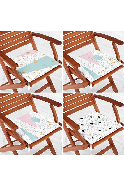 Nish & Royal Set de perne pentru scaune moderne cu fermoar, 4 piese, pe funda...