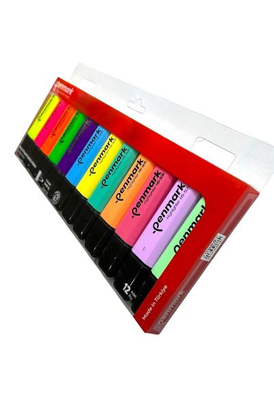 penmark PHOSPHORUS 12 PACK ACETATE MIXED COLOR 6 PASTEL+ 6 NEON HS-505-12NP709697