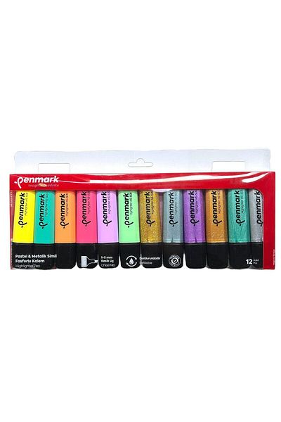 penmark PHOSPHORUS 12 PACK ACETATE MIXED COLOR 6 PASTEL + 6 SIMS HS-505-12PS709696