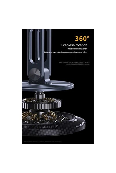 Asfal Fiber Carbon Portable Aluminum Phone Holder Foldable 360° Rotating Desktop Tablet Holder