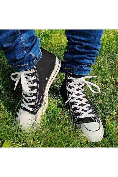 ipekbazaar 120 Cm Flat Laces, 60cm-350cm Desired Length Metal Tip Corded Shoelaces, 1 Pair