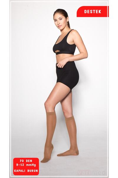 Varimed 2111 Varimed Glamour 70 Den Diz Altı Kapalı Burun Destek Çorabı