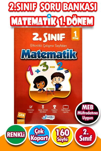 Harika Kitap 2.Sınıf Matematik 1.Dönem - Etkinlikli Çalışma ve Soru Bankası K...