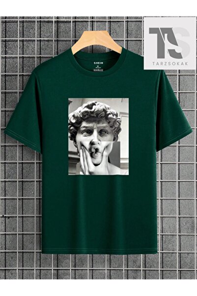 Tarzsokak Ανδρικό μπλουζάκι με στάμπα αγάλματος