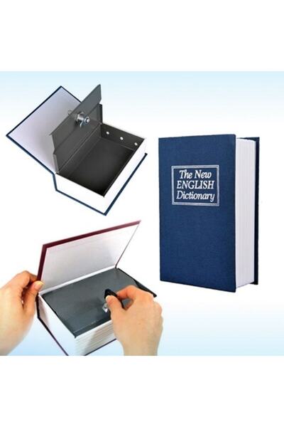 SARFEX Gizli Kasa Kilitli Kasa Kitap Kasa Sözlük Şeklinde Anahtarlı Kasa