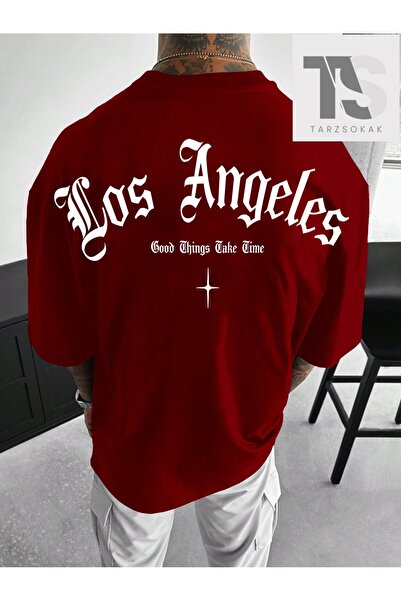 Tarzsokak Ανδρικό μπλουζάκι με στάμπα με γράμματα και ανοιχτό ώμο