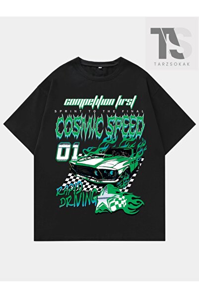 Tarzsokak Tricou cu imprimeu auto pentru bărbați Street Life